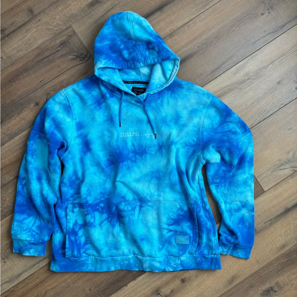 Men’s Primitive x Dragon Ball Super SSG Blue Wash Hoodie, Size XXL
